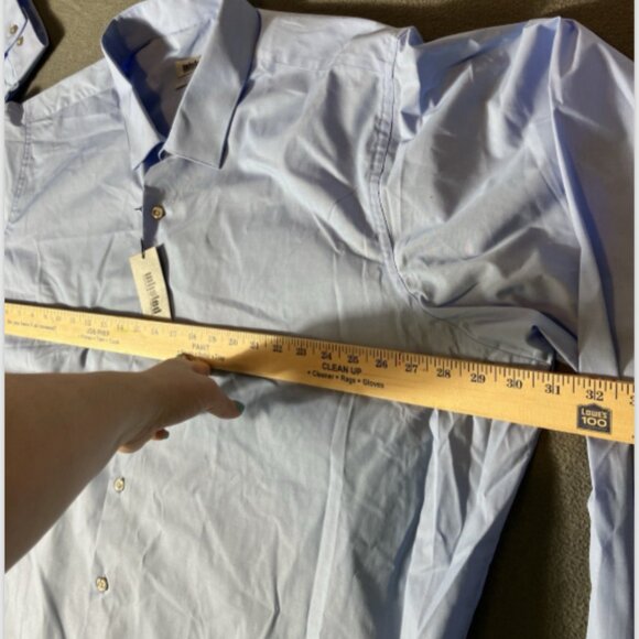 Unlisted by Kenneth Cole 20 37/38 Tall Fit Long Sleeve Button Down. NWT w/flaw - Picture 8 of 16